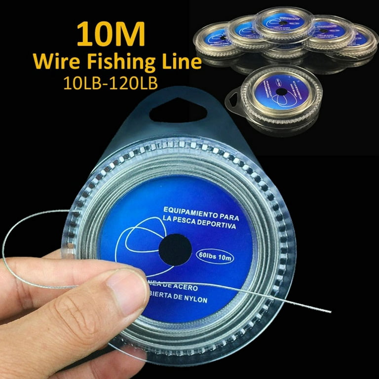 LINASHI 10M 7 Strands Braid 10LB-120LB Stainless Steel Wire Super Strong  Fishing Line Braided Fishing Line 