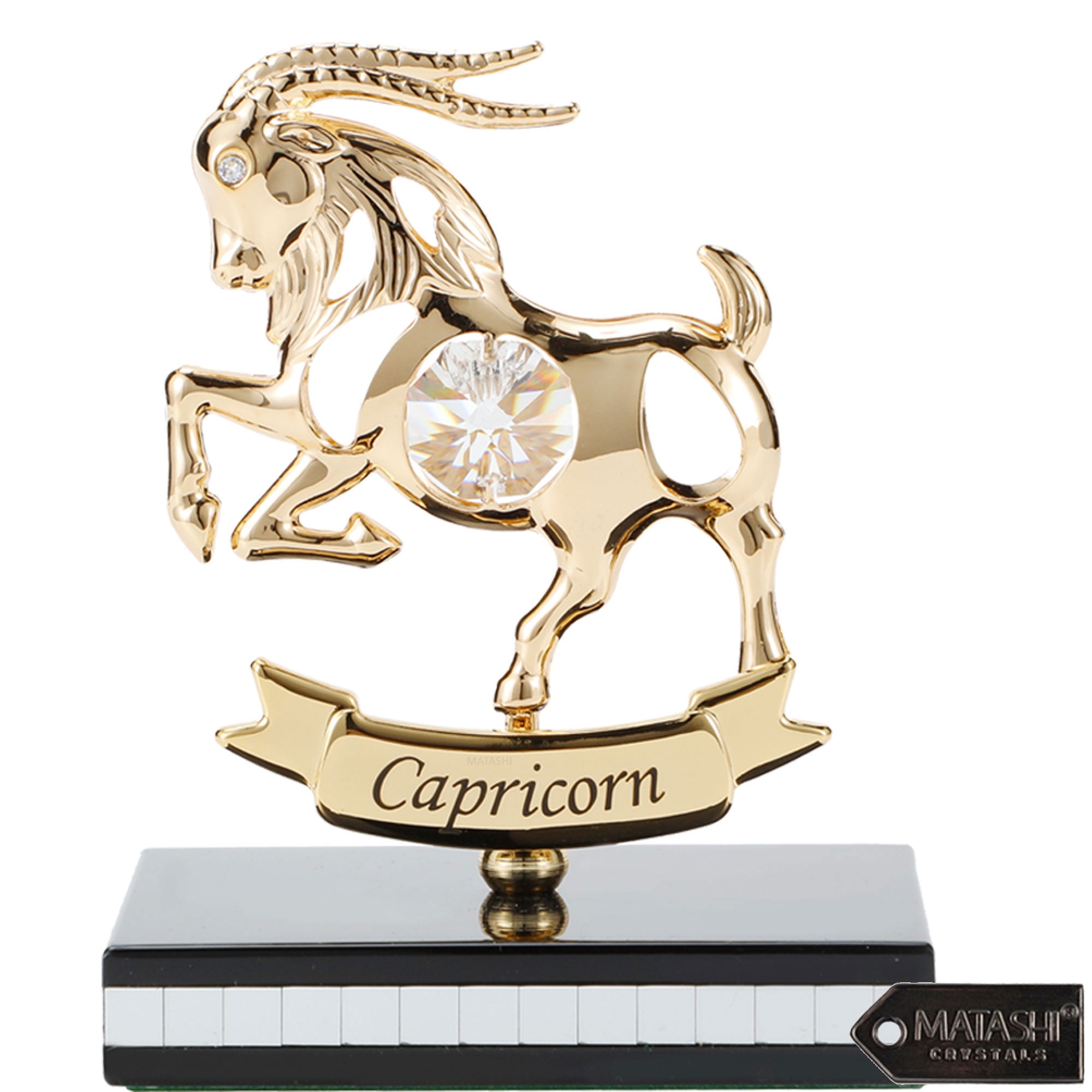 Matashi 24K Gold Plated Zodiac Astrological Sign Capricorn Figurine