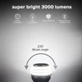 thumbnail image 3 of 2 Pack 22W Led Light Bulb 200W Equiv.4000Lm 5000K Clear White For Home Lighting, 3 of 6