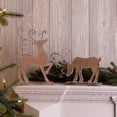 thumbnail image 2 of Melrose Wicker Style Deer Silhouette Christmas Figurines - 11.75" - Set of 2, 2 of 5