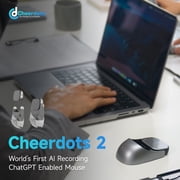 CheerTok Cheerdots 2 Wireless Touchpad All-in-one Pocket AirMouse AI Recording ChatGPT Enabled Mouse Presenter Smart Phone Remo