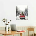 thumbnail image 2 of COMIO  Winter Snow Landscape Wall Decor Holiday Wall Art Prints Elk Forest Pinecone Posters Nature Wall Decor for Living Room Decor, 2 of 4