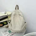 thumbnail image 2 of Nuevos bolsos de hombro arqueados de moda para mujer, gran oferta 2024, mochilas unisex de espalda blanda sólidas, mochila informal de nailon con cremallera, 2 of 5