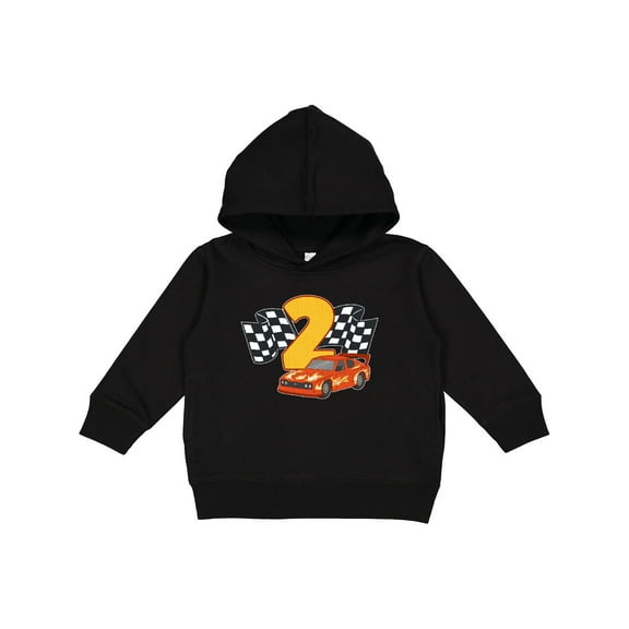 Inktastic Number Two Race Car Toddler Hoodie