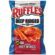 Ruffles Deep Ridged Classic Hot Wings Flavored Potato Chips, 2.38 oz Bag