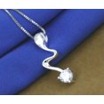 thumbnail image 3 of EOEMY 925 Sterling Silver Plating Fashion Women Crystal Jewelry Pendant Necklace, 3 of 5