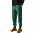 thumbnail image 2 of Styesk Men's Pants Man Solid Color Parsnip Soft Binding Leg Pants Cargo Pants, 2 of 5