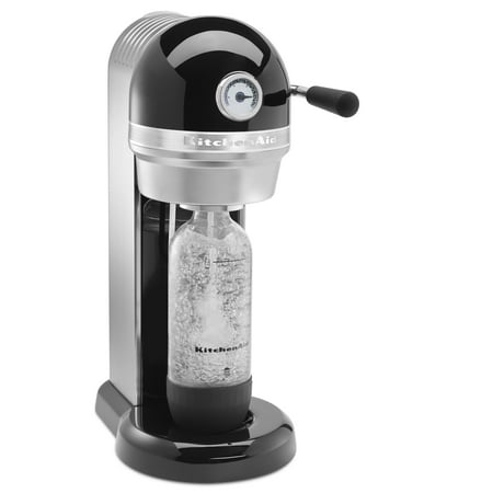KitchenAid® Sparkling Beverage Maker powered by SodaStream® with Mini CO2 Carbonator, Onyx Black (KSS3121OB)