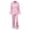 Pink, variant on Silk Pjs for Women Set with Feathers Long Sleeve Button Down Shirt Pants Womens Two Piece Pajama Set Cute Pjs