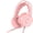Pink, variant on YIGSECU Stereo Gaming Headset 3.5mm Splitter Cable Headset Omnidirectional Microphone