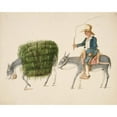 thumbnail image 2 of Francisco Fierro 14x12 Black Ornate Wood Framed Double Matted Museum Art Print Titled: Boy on Mule Driving Another Mule Loaded with Hay (ca.&nbsp;1850), 2 of 5