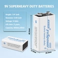 thumbnail image 3 of Pilas Fuspower Super Heavy-Duty de 9 V, 100 unidades (paquete de 1), 3 of 8