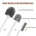 thumbnail image 4 of XXXFLOWER 3-in-1 Toilet Brush Set with Holder, Wall Mounted - No Splash Cleaning, Easy Drain Design, Durable and Hygienic, 4 of 7