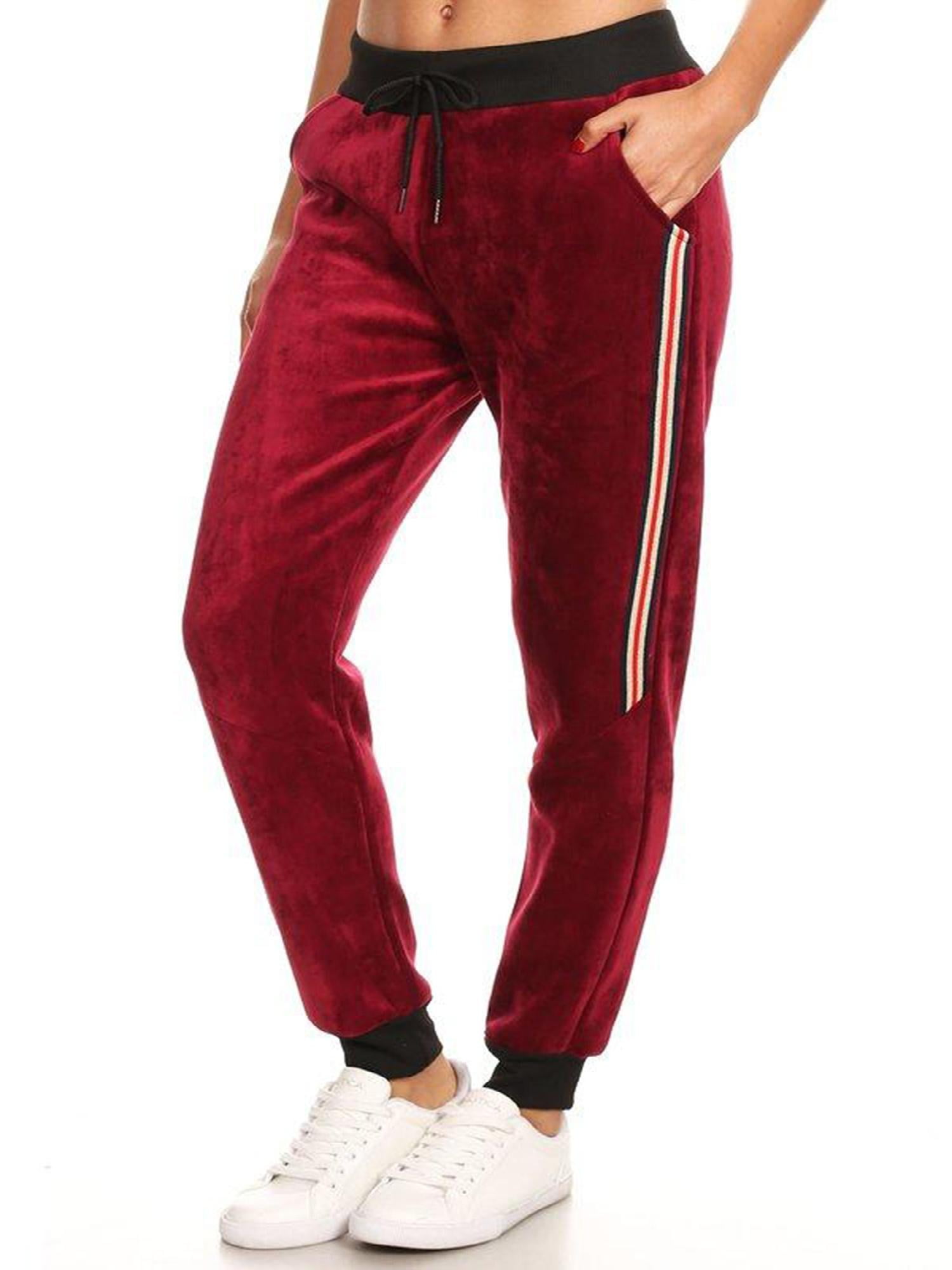ladies fleece lined jogging bottoms