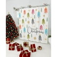 thumbnail image 2 of Polyester Fabric Colorful Christmas Tree Shower Curtain, Xmas Tree Snowflake Merry Christmas, Waterproof Bathtub Curtain Bathroom Decor Set with Hooks 72 x 84 Inches,, 2 of 6