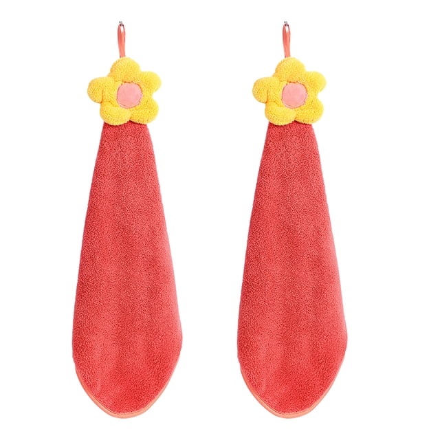 Ficarrico Toallas de mano de baño colgantes,Toallas de mano absorbentes suaves