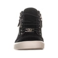 thumbnail image 2 of Womens Lauren Ralph Lauren Reace Front Laced Sneakers, Black, 2 of 5
