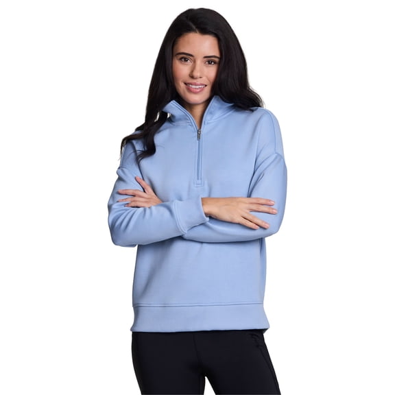 RBX Active Women's Lightweight Soft Luxe Athleisure Quarter Zip Sweatshirt
