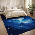 thumbnail image 3 of ODIKA Large Astronaut Galaxy Starry Planetary Planets Stars Themed for Living Room, Under Sectional, Family , Non-Slip Flatwoven, 3 of 7