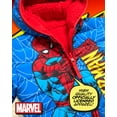 thumbnail image 4 of Marvel Boys Puffer Jacket Avengers Spider-Man Sherpa Fleece Lining Reversible Puffer Coat (2T-20), 4 of 7