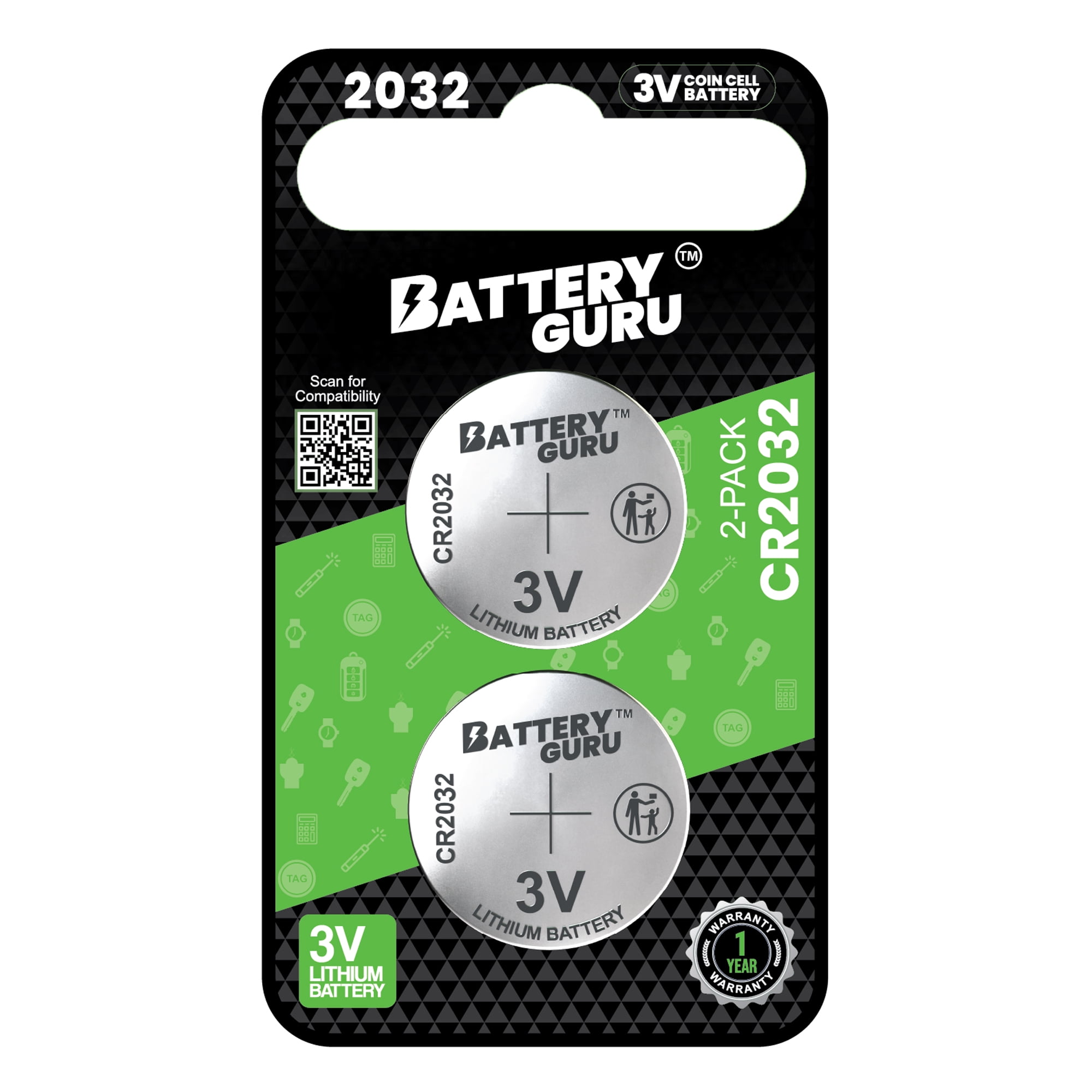 Key Battery for Acura ILX (2013-2022 Model Years), CR2032 3V