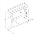 thumbnail image 2 of Prepac Tall Wall Hanging Desk, 2 of 5
