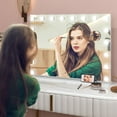 thumbnail image 2 of HOMCOM Hollywood Vanity Mirror, Lighted Makeup Mirror with USB Port, 2 of 10
