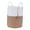 White Brown, variant on Unique Bargains Woven Storage Bin with Handle and Tassel Beads Storage Basket White
