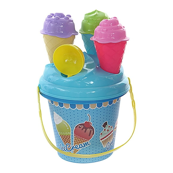 TechWave Children's Sorbet Beach Toy Bucket Combination Girls Play Toys*1set Sandboxes for Kids Kids Sand Numbers Kids Sand Shovel Metal Crab Sandbox Step 2 Pedicure Buckets for Kids Inflatable