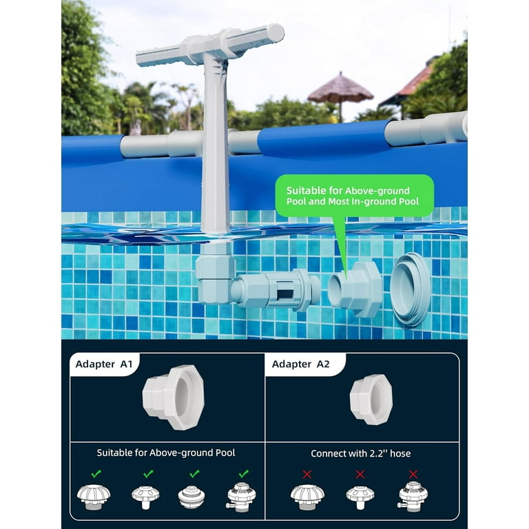Water Fountain Above Ground Pools Adjustable Spray Sprinkler Waterfall Pool Fun Water Fountain Above Ground Pools Adjustable Spray Sprinkler Waterfall Pool Fun