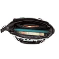 thumbnail image 5 of Lsque Colorful Hat Snowman Pattern Leather Rivet Shoulder Bag – Elegant Genuine Leather & Microfiber PU Crossbody with Detachable Adjustable Strap, 5 of 5
