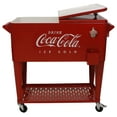 thumbnail image 5 of Leigh Country CP 98126 Metal 80 Qt. Coca-Cola Outdoor Patio Cooler with Tray - Red, 5 of 6