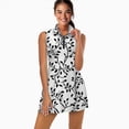 thumbnail image 2 of Black leaves white background seamless pattern Sports Dresses Women Tennis Dress Outdoor Badminton Golf Quick-Drying And Breathable Sports Dress, 2 of 4