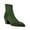 Green, variant on Women Pointed Toe Western Ankle Boots Stitching Chunky Block Heel Booties Zip-up Fashion Shoes Size 8 Tortoise
