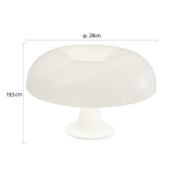 Mushroom table lamp minimalist modern bedroom bedside lamp Danish designer orange decorative table lamp