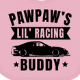 thumbnail image 4 of Inktastic Pawpaw's Lil' Racing Buddy with Car Silhouette Boys or Girls Baby Bib, 4 of 4