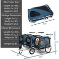 thumbnail image 7 of Sepnine 10202-Blue Large Pet Dog Trailer & Jogger, Blue, 7 of 7