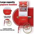 thumbnail image 6 of 20 oz Commercial Popcorn Machine Cart - Classic Red Movie Theater Style Popcorn Maker with Storage Stand and Wheels for Home, Parties and Concession Stands, 6 of 9