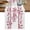 White, variant on Pink Mother's Day Table Runner, Watercolor Flowers Modern Polka Dot Striped Washable Cotton Linen Table Runners 36 Inches Long, Dresser Scarf Runner for Nightstand/End Tables/Round Tables 13''x36''