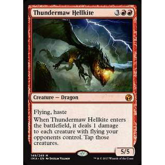 MtG Iconic Masters Mythic Rare Thundermaw Hellkite #149