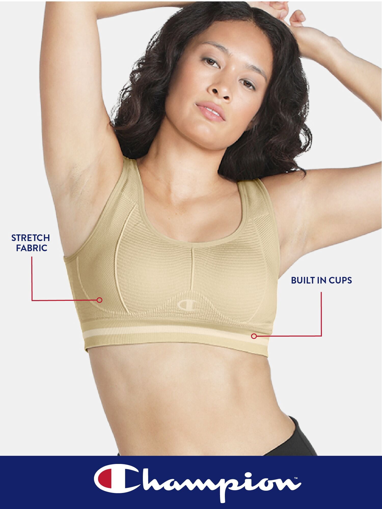 Champion Women's Seamless Medium Impact Sports Bra, Sizes S - XXL