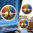 thumbnail image 2 of Tree of Life DIY Acrylic Puzzle Suncatcher Stained Glass Style Window Hanging Decoration - 7.87 Inch A, 2 of 6