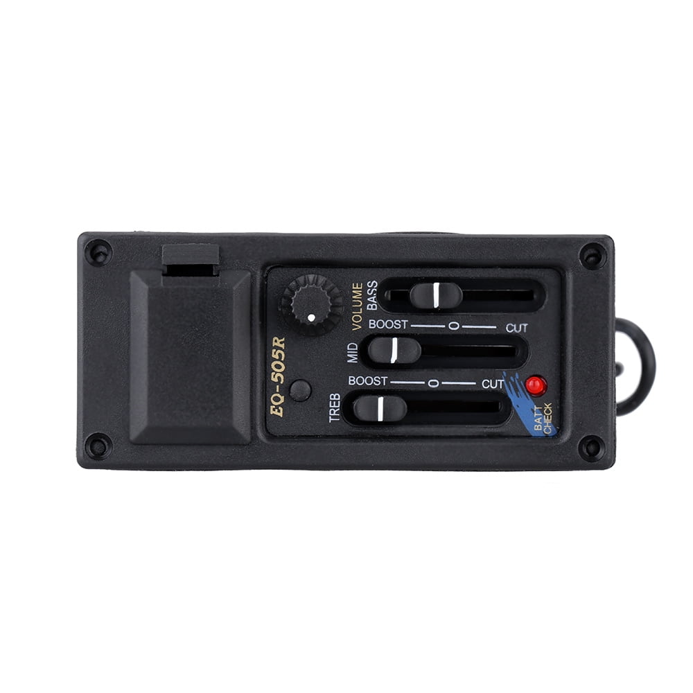 3-Band Acoustic Guitar Tone and Amplifier EQ Equalizer Preamp Piezo Pickup Tuner