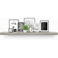 thumbnail image 4 of Ballucci 36" Floating Shelf, Wood Wall Mount Shelf with Invisible Bracket, 6" Deep, Gray, 4 of 8