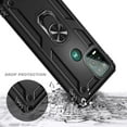 thumbnail image 2 of Nagebee Case for Motorola Moto G Stylus 5G (2021) with Tempered Glass Screen Protector (Full Coverage), Military Armor [Magnetic Ring Holder & Kickstand] Shockproof Cover (Black), 2 of 6