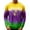 A@GC@, variant on CONZONE Carnival Mens T-Shirts Long Sleeve Mardi Gras T Shirts for Men Casual Crew Neck Gradient Color Lightweight Tees Soft Cozy Tops