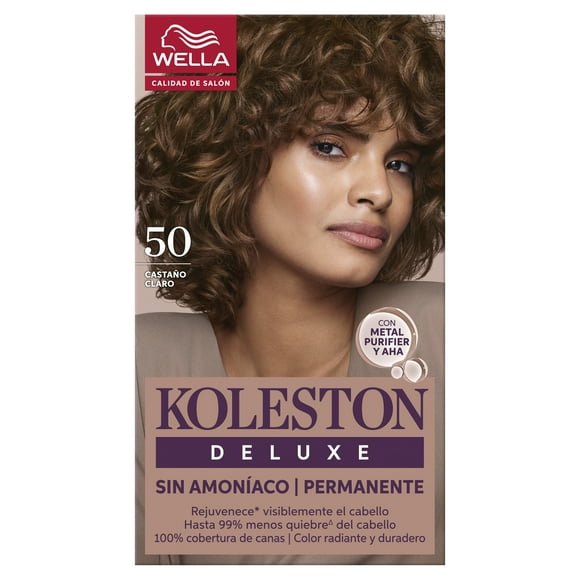 Tinte para cabello Koleston Deluxe Sin Amoníaco Castaño Claro 5.0