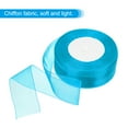 thumbnail image 3 of Uxcell 1.6 Inch Organza Ribbon 100 Yard Gift Wrapping Ribbon Bright Blue, 2 Roll (50Yard/Roll), 3 of 6