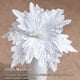 thumbnail image 3 of Monstrate 2 piezas 25 cm brillo Poinsettia árbol de Navidad adornos de Navidad flores artificiales boda fiesta vacaciones Decoración del hogar Blanco, 3 of 6
