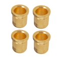 thumbnail image 1 of 4pcs Electric Guitar Through Body Bass Strings Ferrules Gold String-Through Body Ferrules For-Stratocaster TL Electric Guitar, 1 of 10